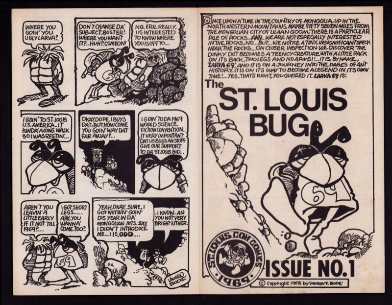 Vaughn F. Bode's St. Louis Bug No. 1 - St Louis Con Comics (5.0) 1968