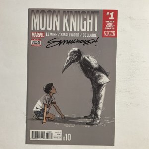 Moon Knight 1 2017 Signed by Greg Smallwood Marvel NM near mint