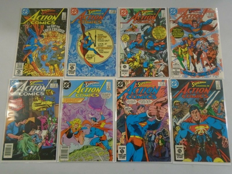 Action Comics lot 34 different from #550-583 6.0 FN (1983-86)
