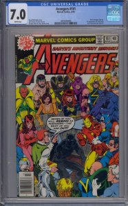 AVENGERS #181 CGC 7.0 1ST SCOTT LANG WHITE PAGES