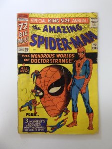 The Amazing Spider-Man Annual #2 (1965) VG- condition 1/2 spine split