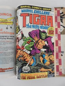 The Cat #1-4, (1972) Chillers G.S. #1 #3-7 Marvel Premiere #42 Bound One Volume!