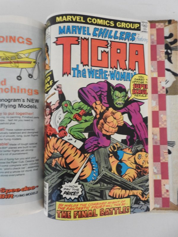 The Cat #1-4, (1972) Chillers G.S. #1 #3-7 Marvel Premiere #42 Bound One Volume!