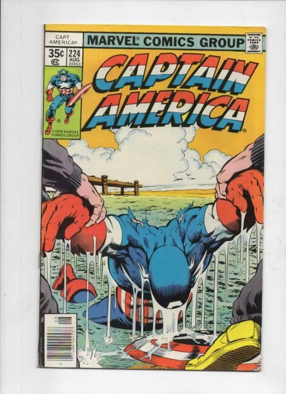 CAPTAIN AMERICA #224, FN/VF, Mike Zeck, 1968 1978, more CA in store