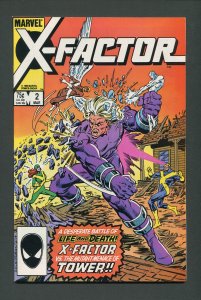 X-Factor #2  / 9.2 NM- -9.4 NM  March 1986 (C)