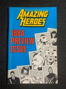 1984 AMAZING HEROES Magazine #39 FN- 5.5 Preview 1st Black Suit Spider-Man