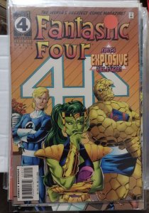 Fantastic Four  # 410 1996  MARVEL  ties that bind johnny lyja thing