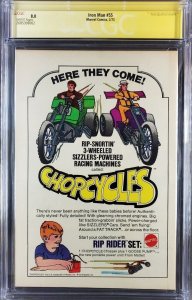 Iron Man #55 (1973) CGC 8.0 WP Signed Starlin 1st App Thanos Drax Starfox Eros|