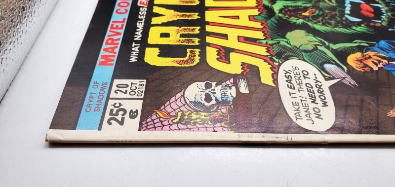 CRYPT OF SHADOWS #20 (1975) KIRBY DITKO ART MARVEL VG/FN 5.0