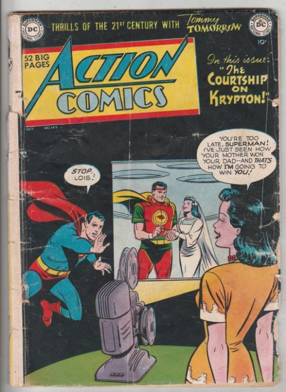 Action Comics #149 (Oct-50) GD- Low-Grade Superman