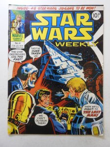 Star Wars Weekly British Magazine #4 (1978) Beautiful Fine- Condition!
