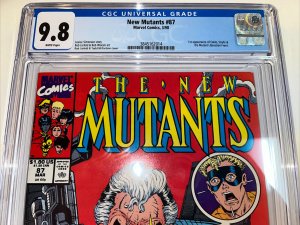 New Mutants (1990) # 87 (CGC 9.8 White Pages) - 1st App Cable • Rob Liefeld Art