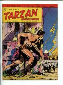 TARZAN ADVENTURES--VOL 8 #4-1958-SCI-FI-HOGARTH ART-vg