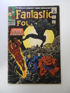 Fantastic Four #52 (1966) 1st appearance of Black Panther VG- see description