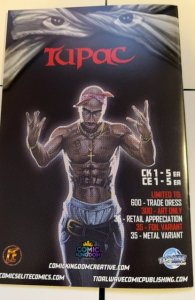 TIDAL WAVE COMICS TUPAC #1 TRADE VARIANT BLACK COVER RAPPER K78