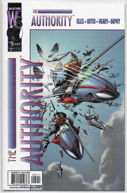 Authority (vol. 1, 1999) # 5 VF (Shiftships 1) Ellis/Hitch/Neary