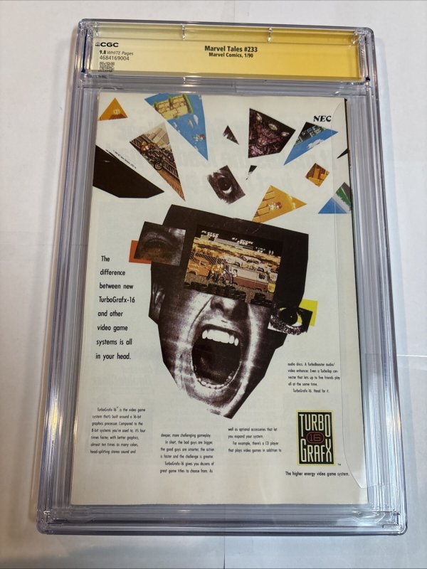 Marvel Tales Spider Man (1990) # 233 (CGC 9.8 WP SS) Signed Full Todd McFarlane