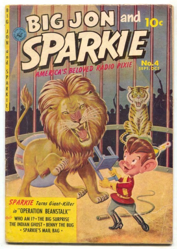 Big Jon and Sparkie #4 1952-Ziff-Davis-1st issue-based on popular radio serie...