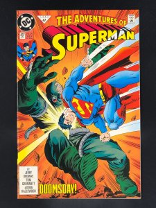 Adventures of Superman #497 (1992) Second Battle of Doomsday Versus Superman