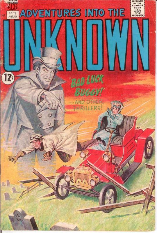 ADVENTURES INTO THE UNKNOWN 173 VG+ July 1967 COMICS BOOK