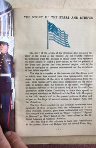 How to respect&display our flag-1950  booklet  US Marine Corps