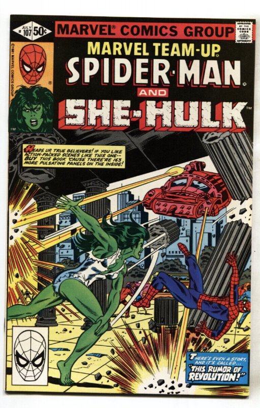Marvel Team-Up #107 1981 She-Hulk-Spider-Man comic book