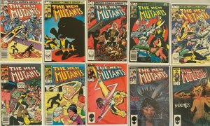 New mutants comic lot from:#2-99 35 difference avg 7.0 (range 6.0-8.0) (1983-91)