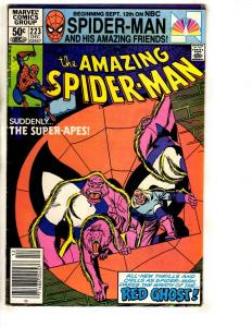 Lot Of 5 Amazing Spider-Man Marvel Comic Books # 221 222 223 224 225 CR58