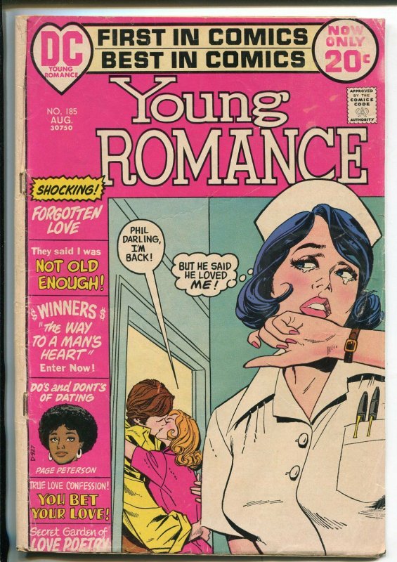 Young Romance #185 1972-DC-African-American woman-nurse story-lingerie panel-G