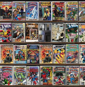 Huge Lot 140+ Comics with Captain America, Web Of Spider-Man & More!
