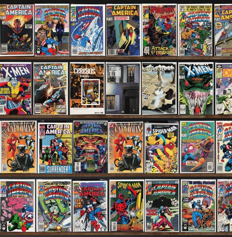 Huge Lot 140+ Comics with Captain America, Web Of Spider-Man & More!