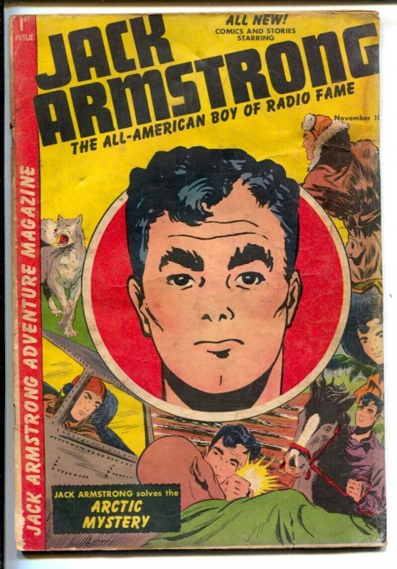 Jack Armstrong #1 1947-1st issue.-Based on the radio adventure series.-Steve ...