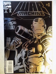WAR MACHINE # 1 MARVEL CHROME FOIL EMBOSSED COVER (1994)