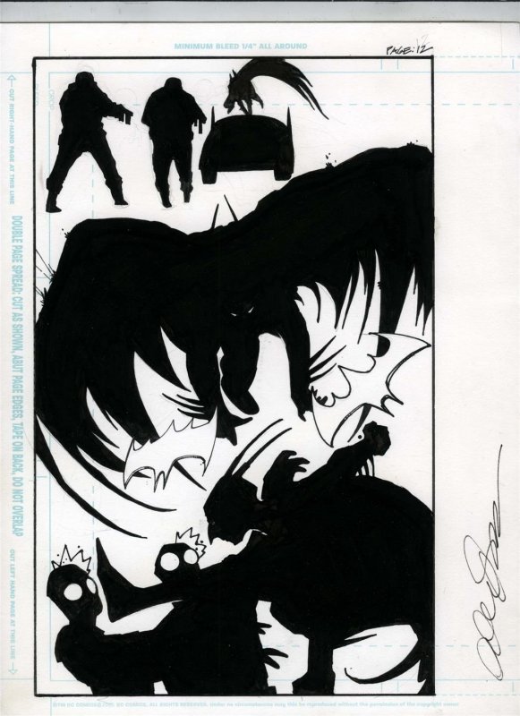 Detective Comics #954 pg 12 Unpublished Alex Sanchez Original Art BATMAN 