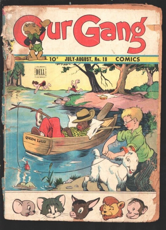 Our Gang  #18 1945-Dell-Carl Barks art-Tom and Jerry-Barney Bear-Johnny Mule-...