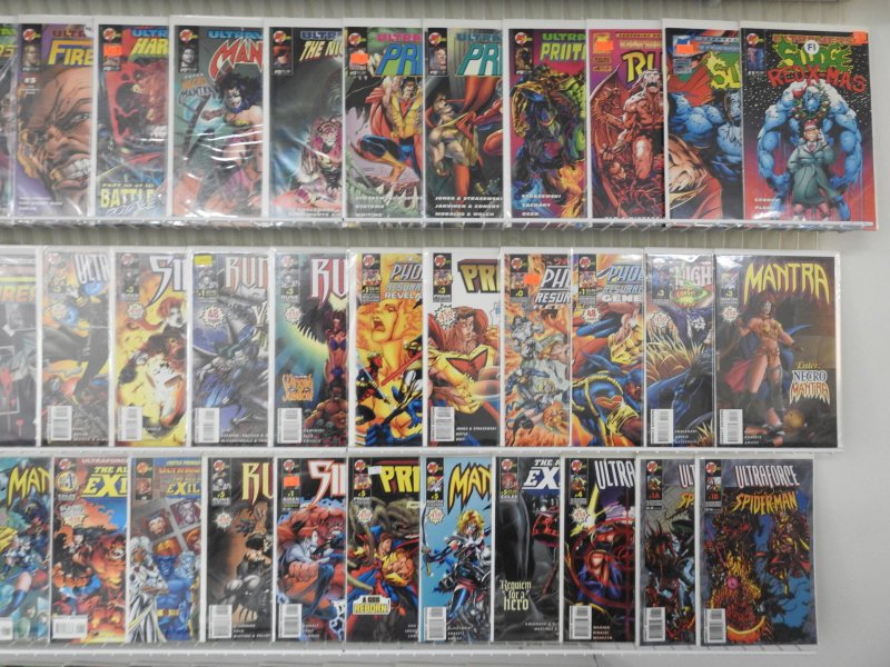 Huge Lot 160+ Comics W/ Prime, Night Man, Rune, Mantra+ Avg VF Condition!!