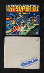 1977 Super DC Calendar DC Comics with envelope