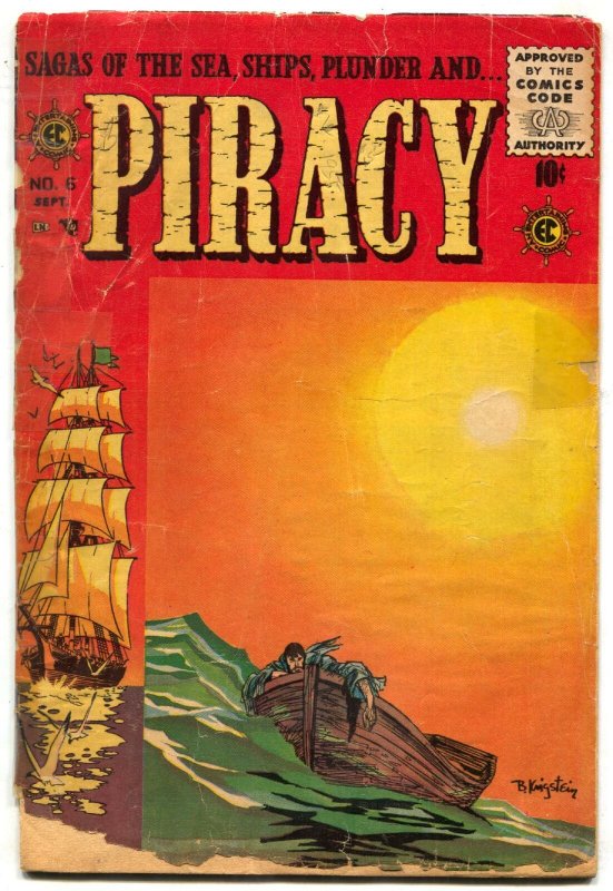 Piracy #26 1955-EC Comics- Krigstein cover reading copy