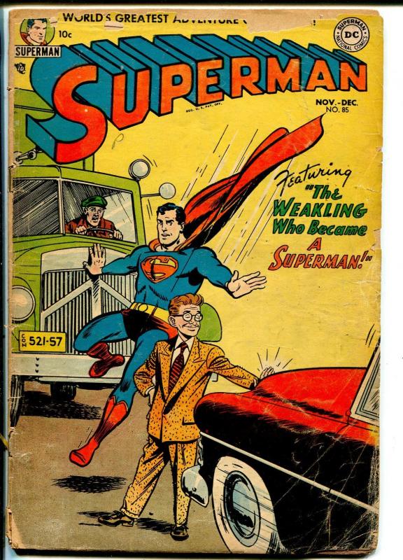 Superman #85 1953-DC Comics-John Verpoorten-historically significant copy-FR