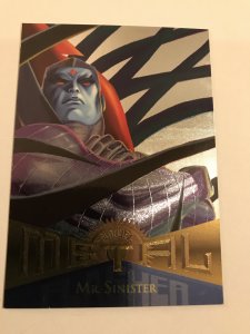 MR. SINISTER #106 card : Marvel Metal 1995 Fleer Chromium; NM; Power Grid subset