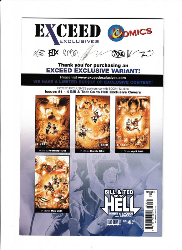 BILL & TED GO TO HELL (2016) WALTER PAX | EXCEED EXC | LTD 1500 | COMPLETE RUN