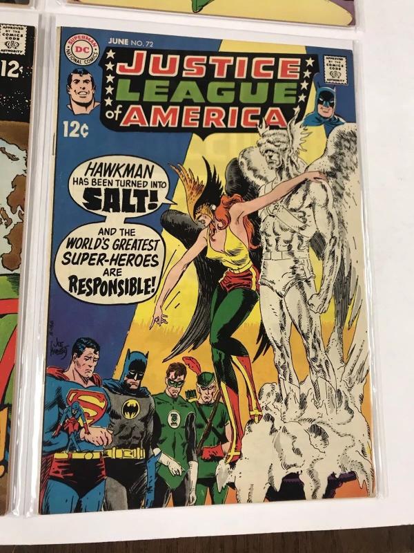 Justice League Of America 63 64 65 66 68 69 70 71 72 Vf/nm Dc Silver Age