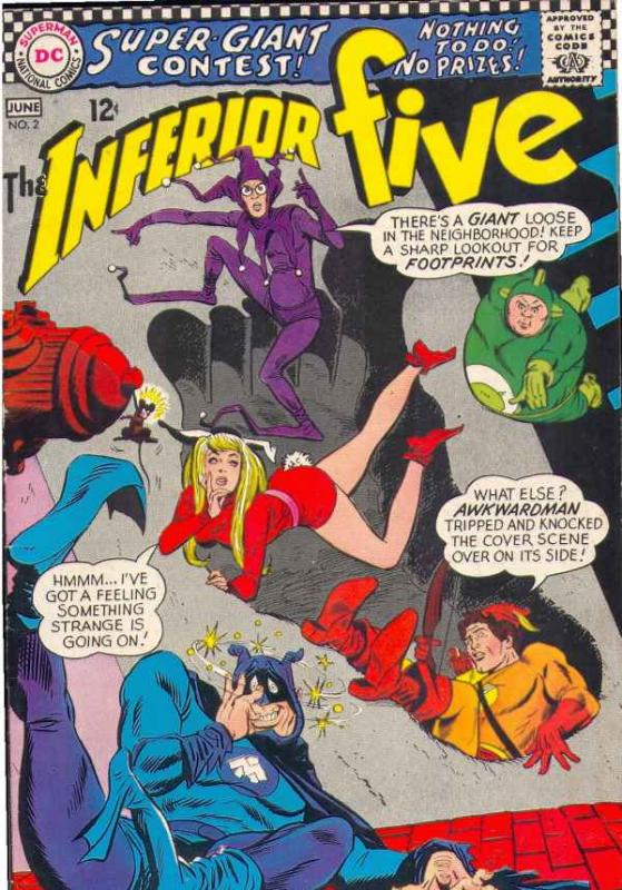 Inferior Five #2 (Jun-67) VF High-Grade Inferior Five (Merry Man, Dumb Bunny,...