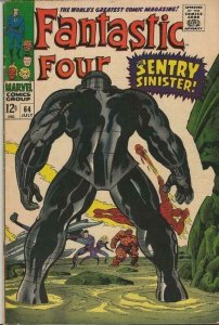 Fantastic Four #64 ORIGINAL Vintage 1967 Marvel Comics 1st Kree Sentry 459