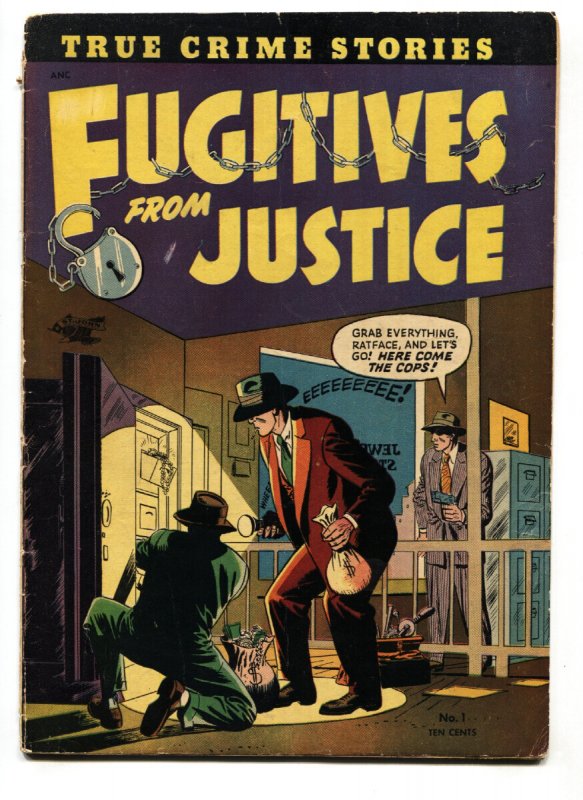 Fugitives From Justice  #1  1952 - St. John  -G/VG - Comic Book