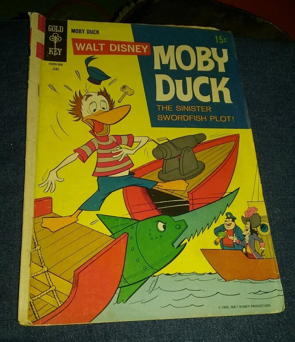 moby duck 5 6 27 cartoon gold key bronze age comics lot run set movie