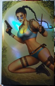 PERSUASION #1 NM chrome Virgin TOMB RAIDER LARA CROFT COSPLAY SZERDY