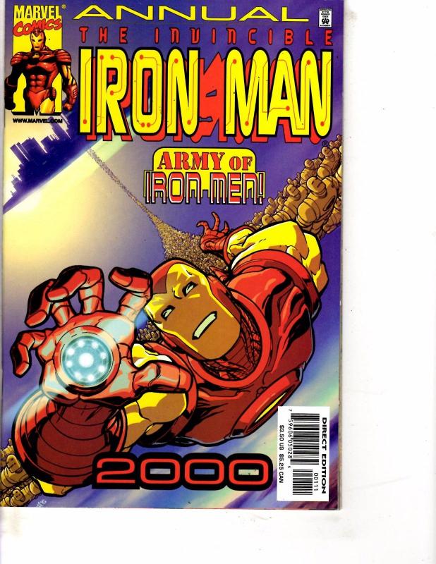 Lot Of 2 Invincible Iron Man Annual Marvel Comic Books #`99 '00 DC1