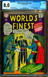 World's Finest Comics #156 CGC Graded 8.0 1st Bizarro Batman