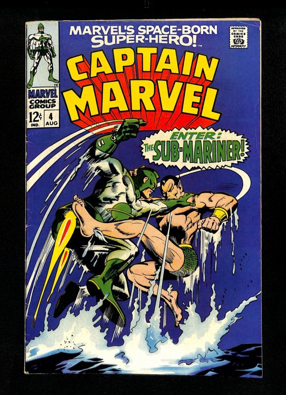 Captain Marvel (1968) #4 Sub-Mariner!